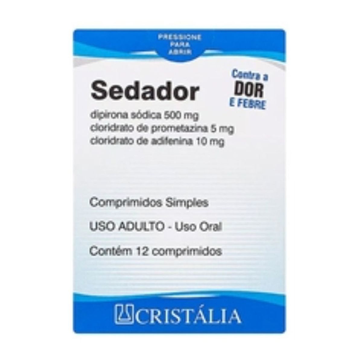 Sedador-500-mg---5-mg---10-mg-com-12-Comprimidos-Principal