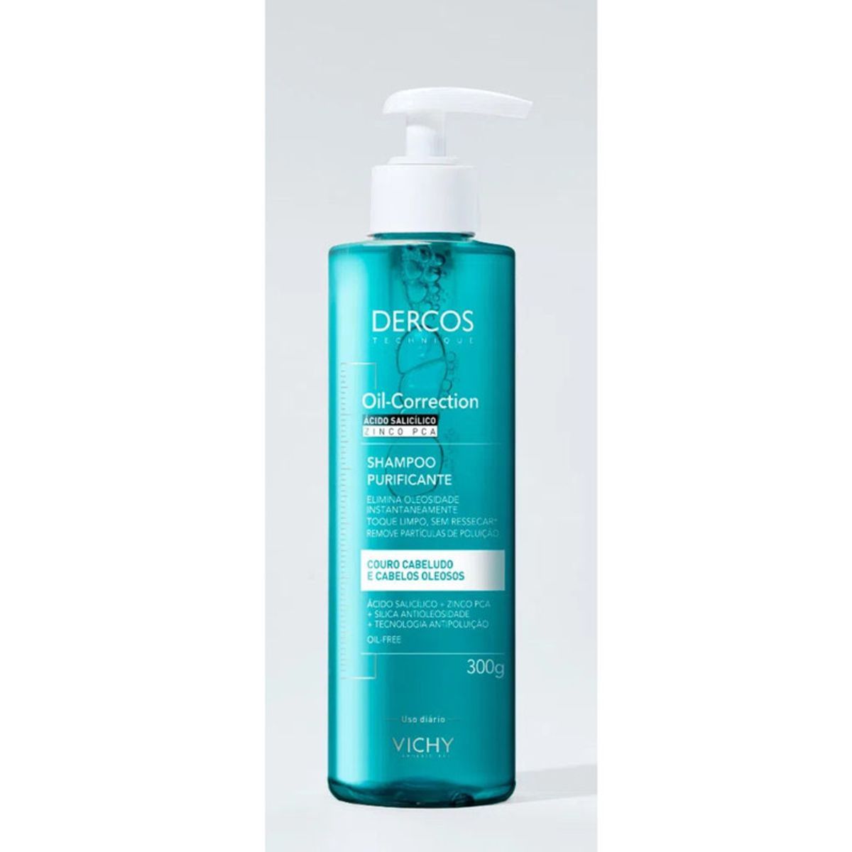 Shampoo-Dercos-Oil-Correction-Vichy-Com-300g-Principal