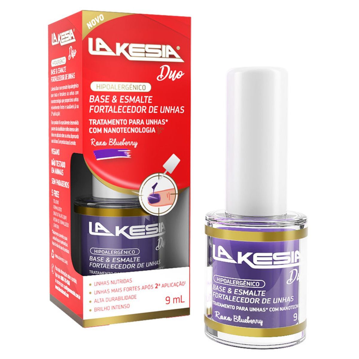 Base-e-Esmalte-Fortalecedor-de-Unhas-LaKesia-Com-9ml-Principal