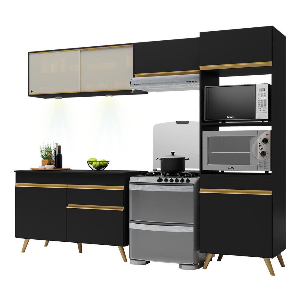 Preto/Dourado