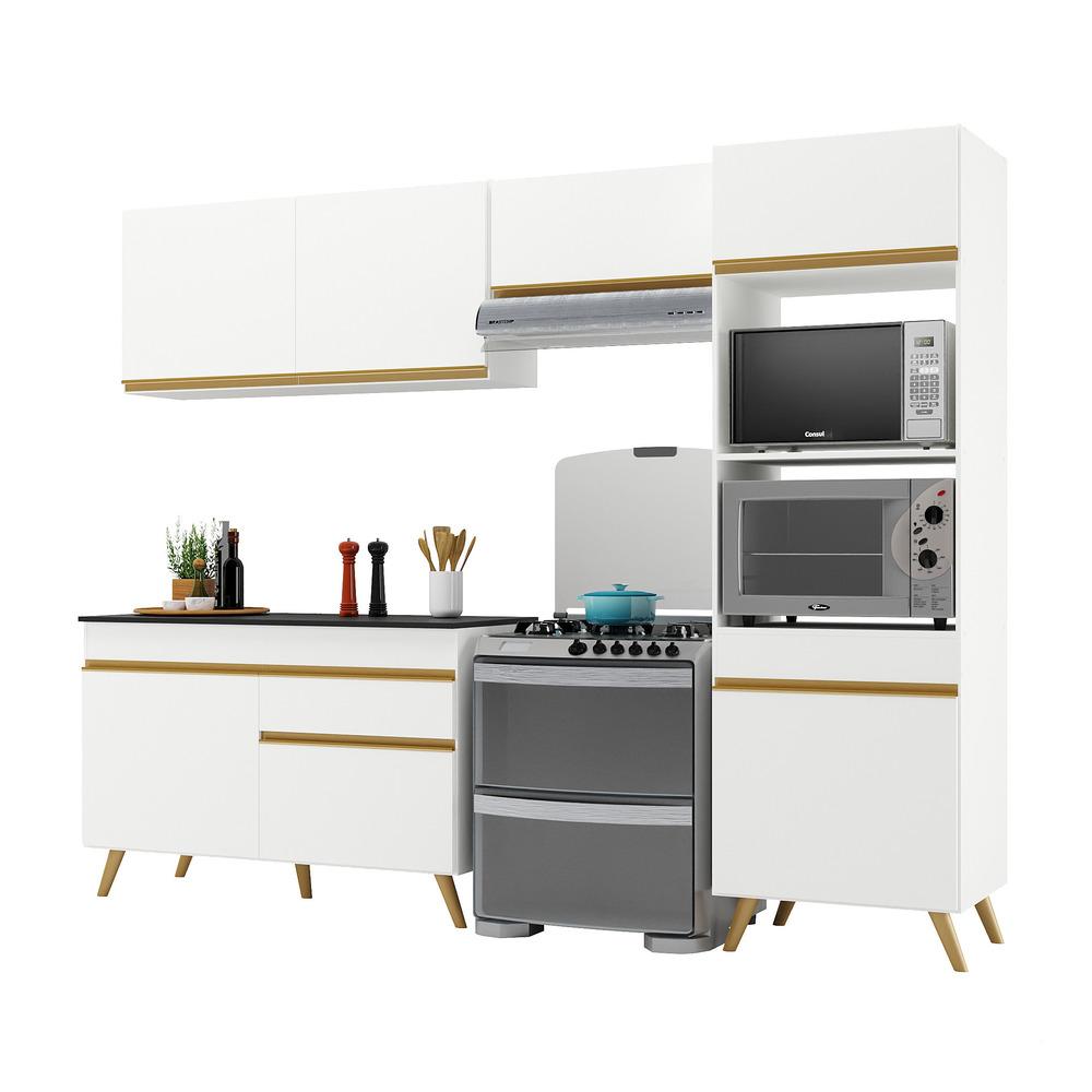 Branco/Dourado