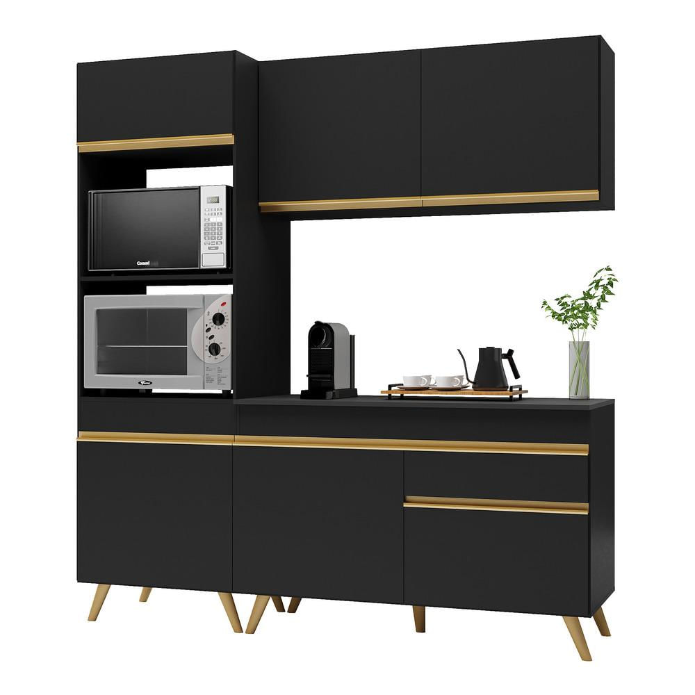 Preto/Dourado