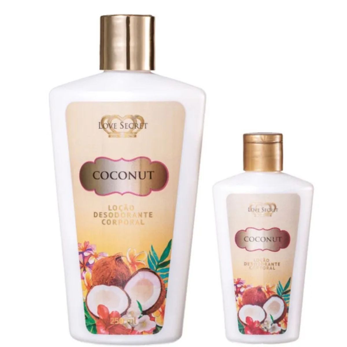 Love-Kit-Body-Lotion-Coconut-Love-Secret-com-250-ml-e-60-ml-Principal