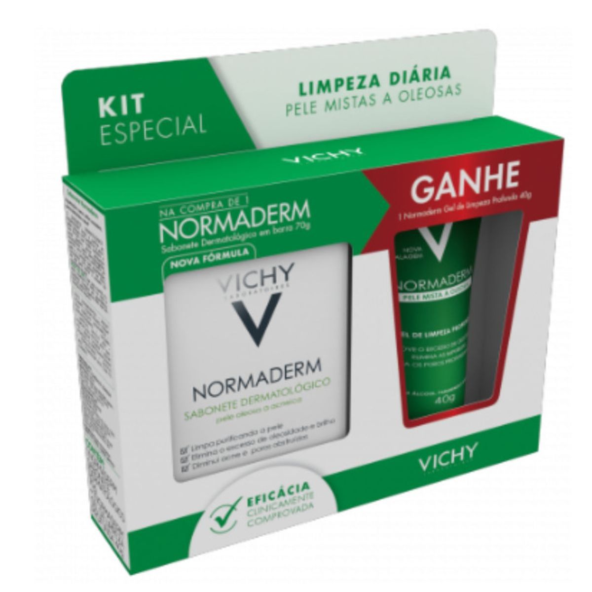 Kit-Vichy-Normaderm-Sabonete-Dermatologico-em-Barra-70-g---Gel-de-Limpeza-Profunda-com-40-g-Principal