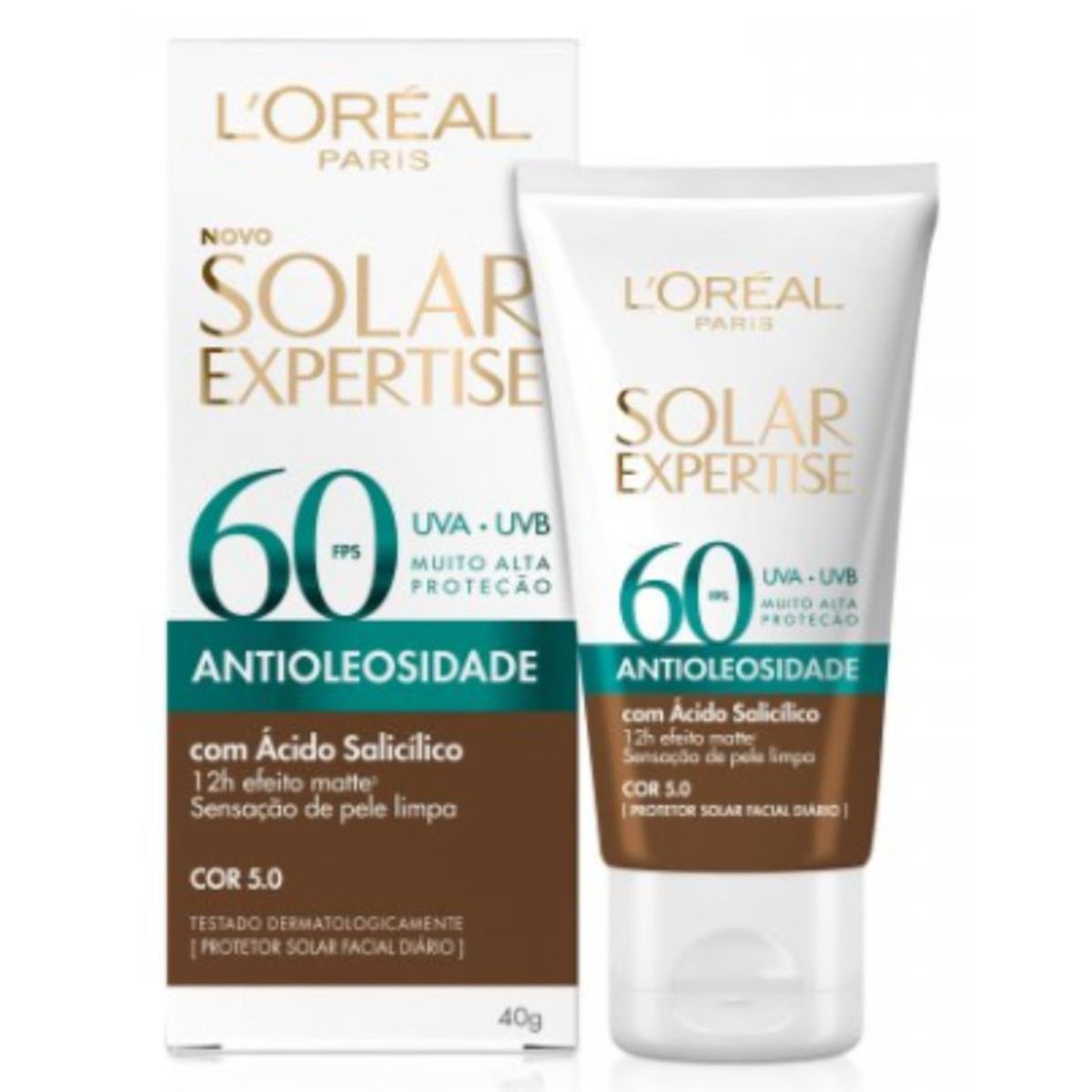 Protetor-Solar-Facial-L-Oreal-Paris-Solar-Expertise-Antioleosidade-FPS-60-Cor-Negra-FPS-60-com-40-g-Principal