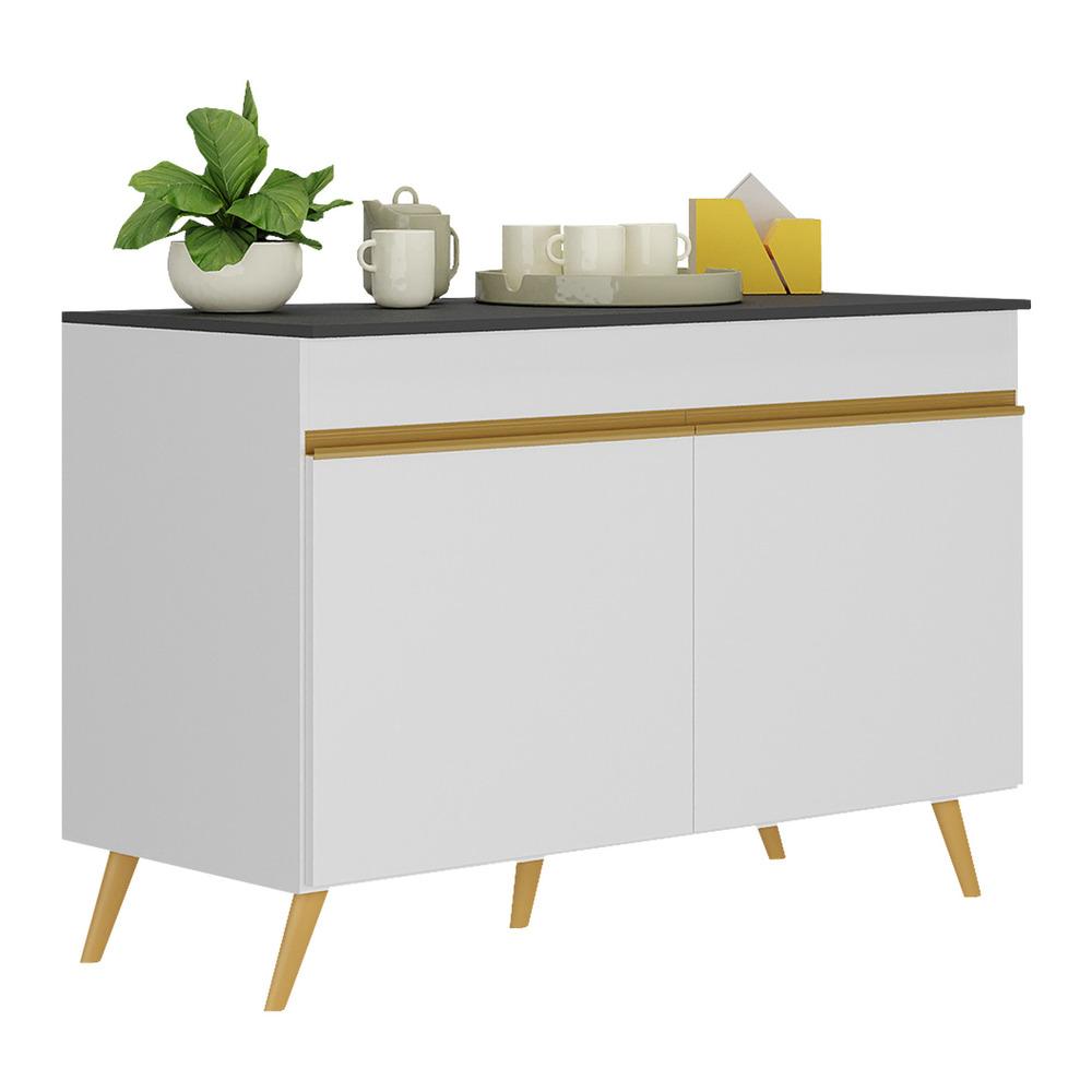 Branco/Dourado