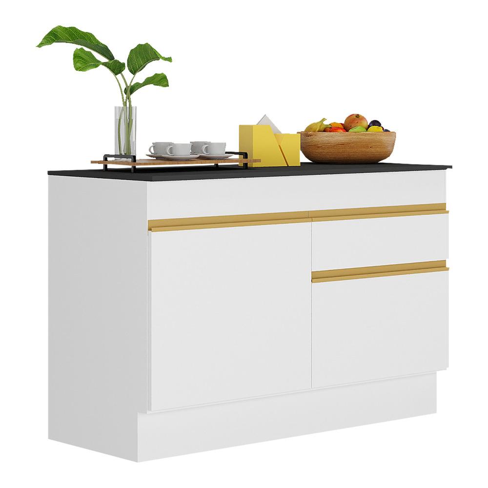Branco/Dourado