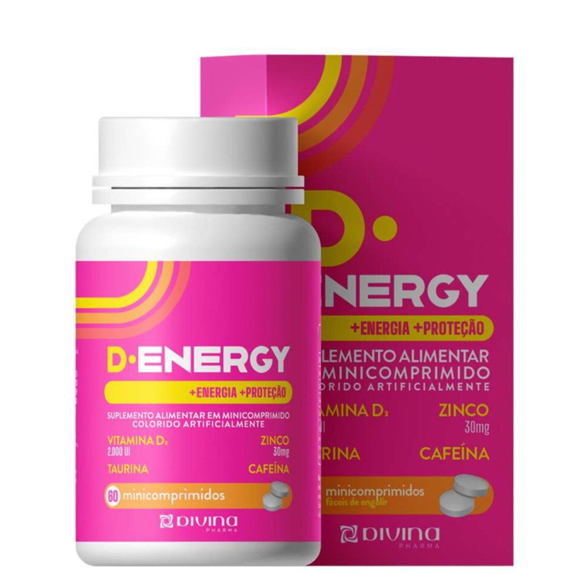 Vitamina-D-2.000-UI---Zinco-30mg-D-Energy-Com-60-Comprimidos-Principal