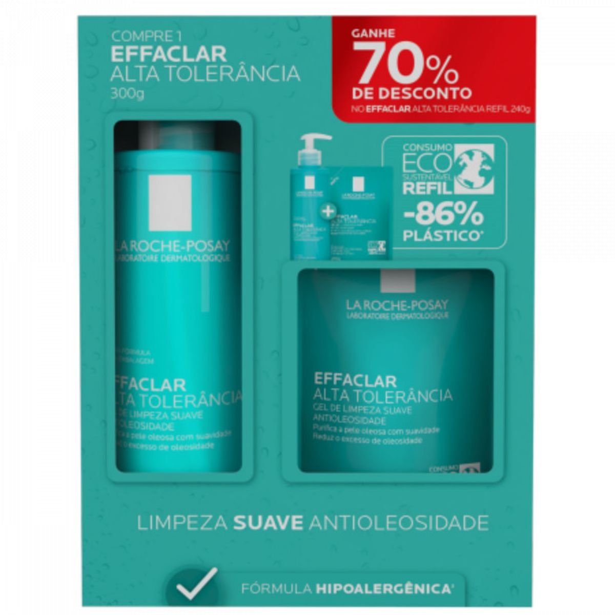 Kit-Effaclar-Alta-Tolerancia-300g---Refil-240g-La-Roche-Posay-Principal