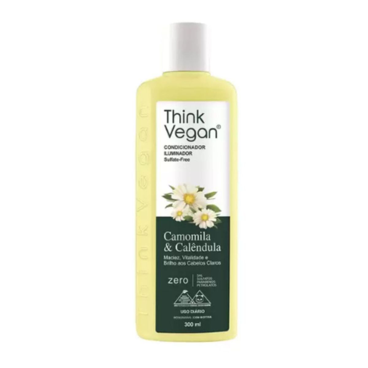 Condicionador-Iluminador-Camomila-e-Calendula-Think-Vegan-300ml-Frente