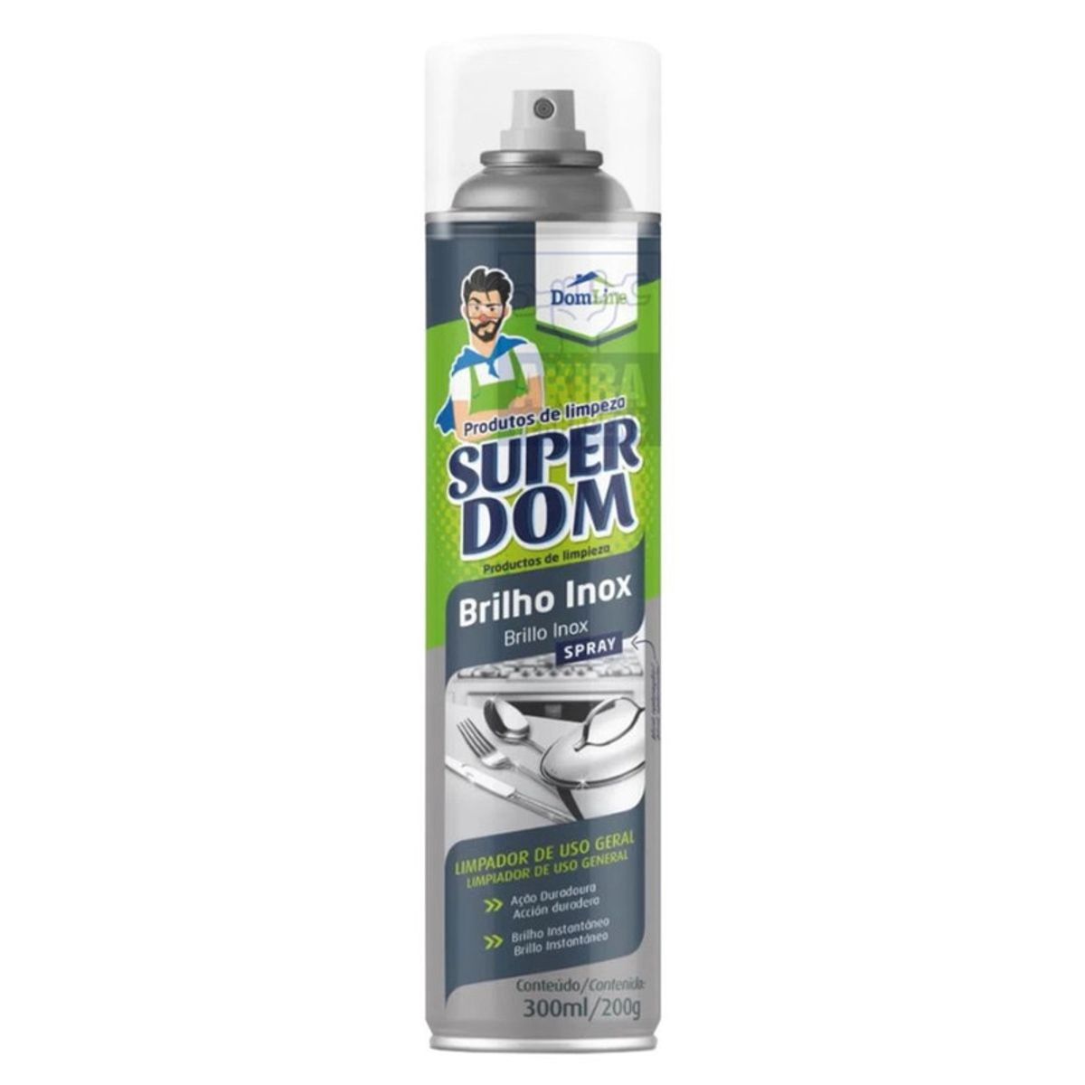 Limpa-Inox-Super-Domline-Spray-Aerossol-com-300-ml--Principal