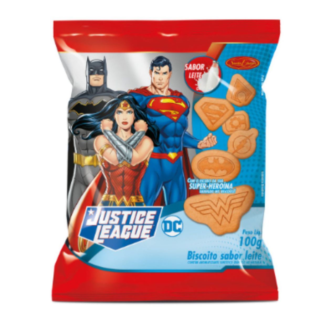 Biscoito-Cookies-Chocolate-ao-Leite-Liga-da-Justica-Santa-Edwiges-100g-Principal