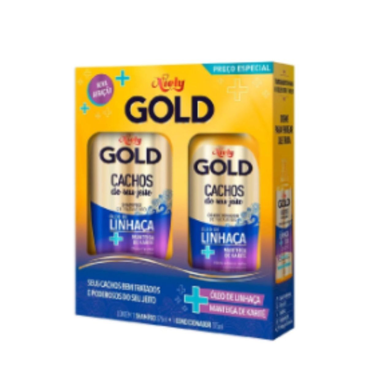 Shampoo-275ml-e-Condionador-175ml-Linhaca-Niely-Gold-Frente