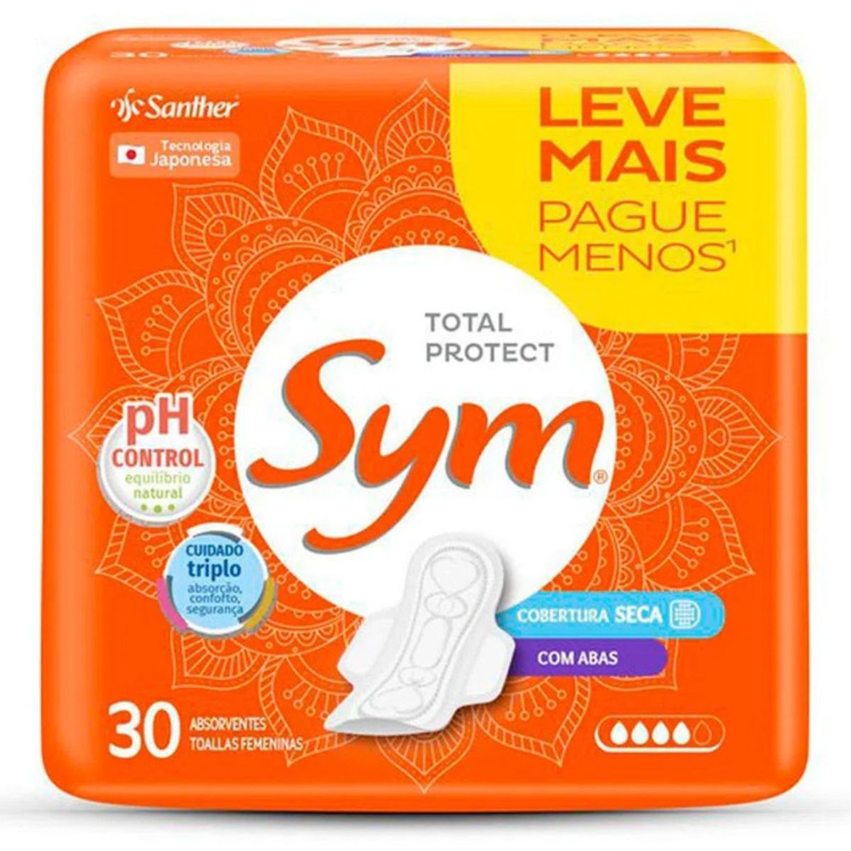 Absorvente-Sym-Total-Protect-Cobertura-Seca-com-Aba-Pacote-30-Unidades-Leve-Mais-Pague-Menos.jpg-Principal