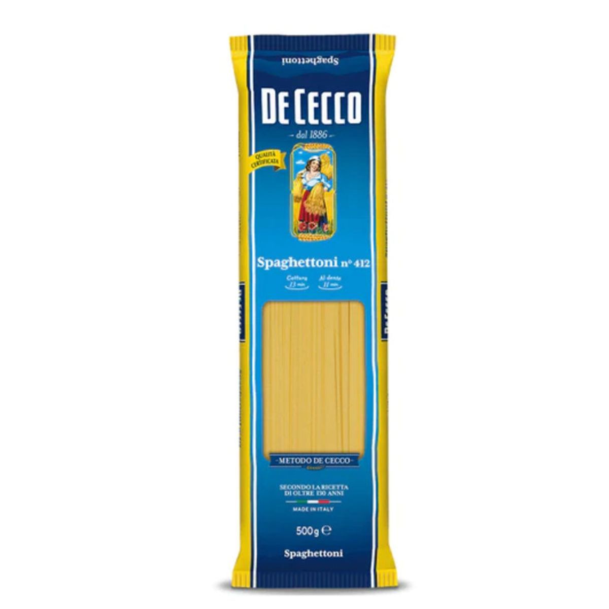 Macarrao-Massa-Italiana-Grano-Duro-Spaguettoni-412-De-Cecco-500g-Principal