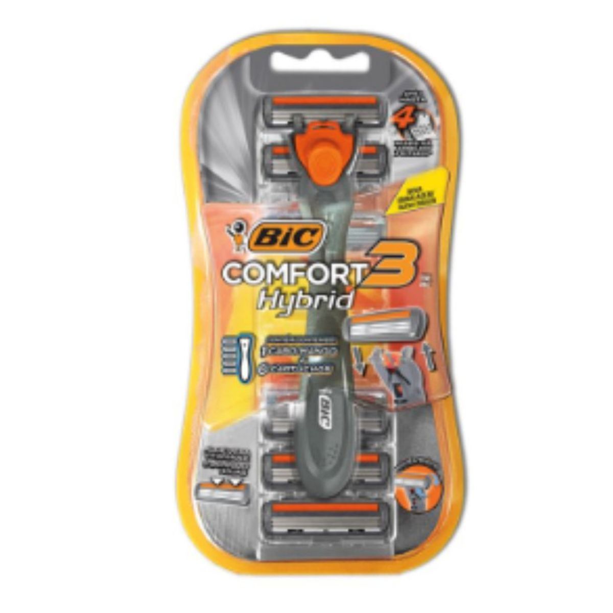 Barbeador-Hybrid-3-Com-5-Unidades-de-Refil-Bic--Frente-