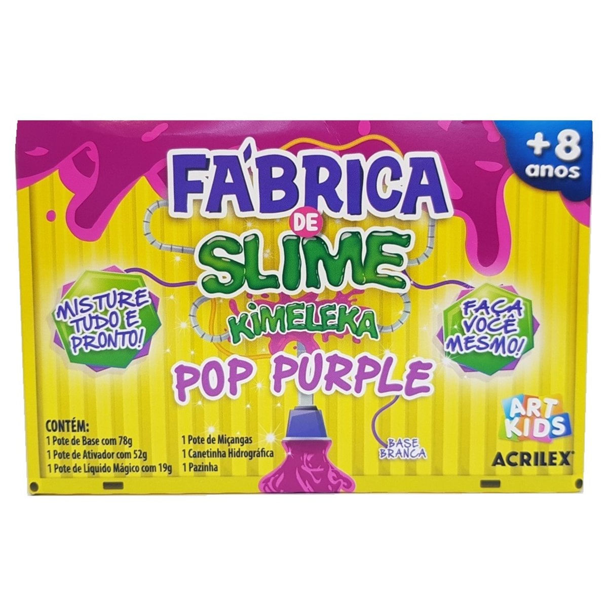 Brinquedo Fabrica De Slime Kimeleka Pop Purple Acrilex