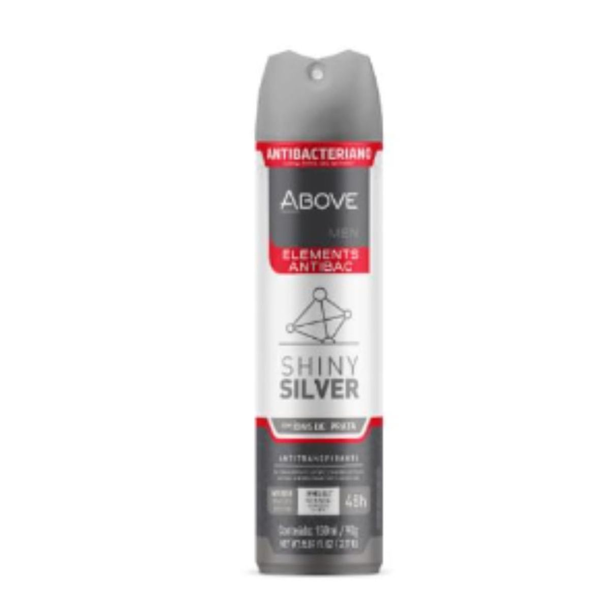 Desodorante-Aerosol-Elements-Shiny-Silver-Above-150ml-Frente-