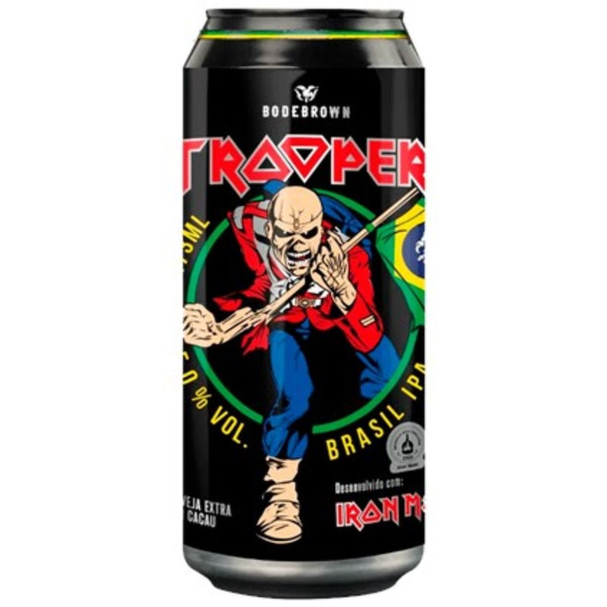 Cerveja-Bodebrown-Trooper-Brasil-IPA-Iron-Maiden-Lata-473ml-Principal