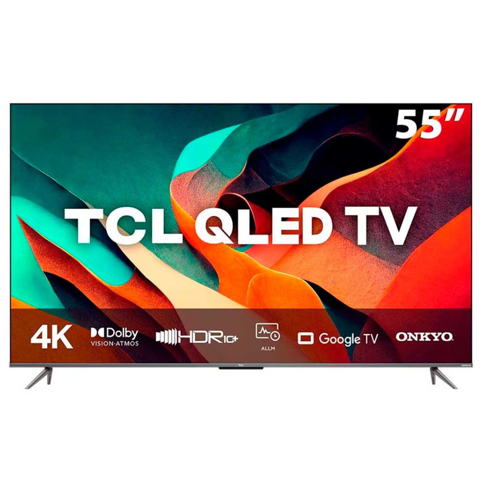 Imagem Smart Tv Qled 55 4K Tcl C635 Google Tv, 120 Hz-Dlg, Dolby Vision E Atmos, Onkyo, Comando De Voz À Distância, Google Assistant E Design Sem Bordas