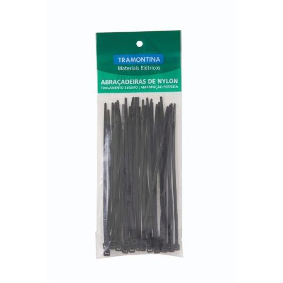 Abraçadeira De Nylon 150X3,4Mm Com 30 Unidades 57530/165 Tramontina Preta Tramontina