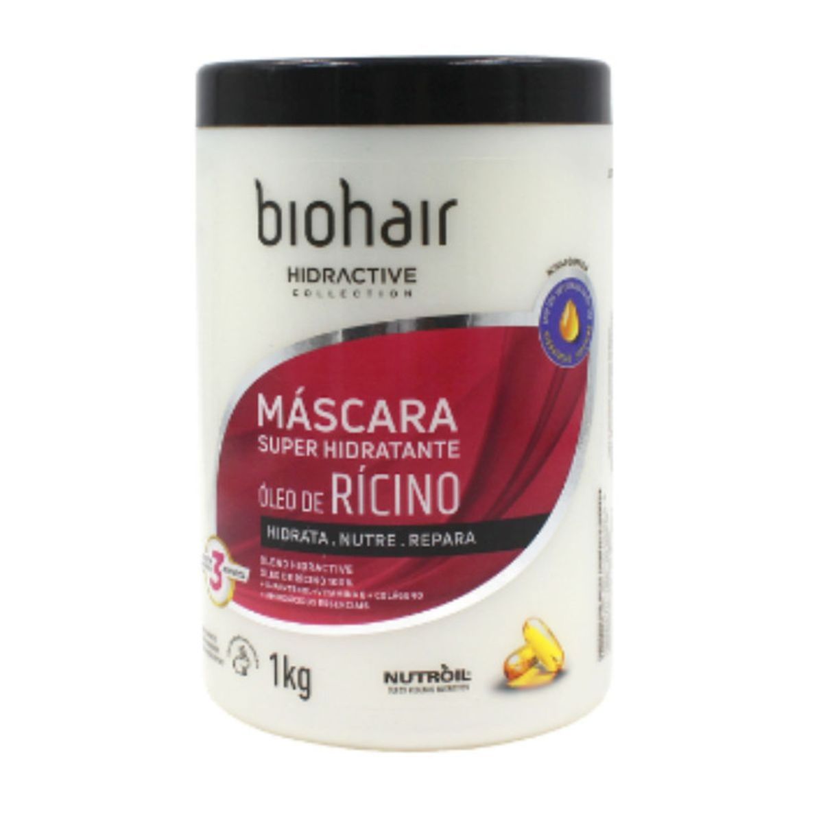 Creme-de-Tratamento-Oleo-De-Ricino-Bio-Hair-1kg-Frente