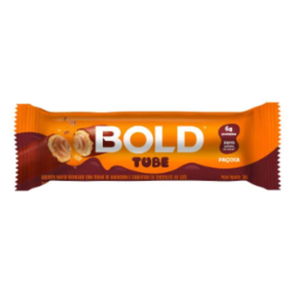 Snack-Zero-Acucar-Sabor-Pacoca-Bold-Tube-30g-Frente-