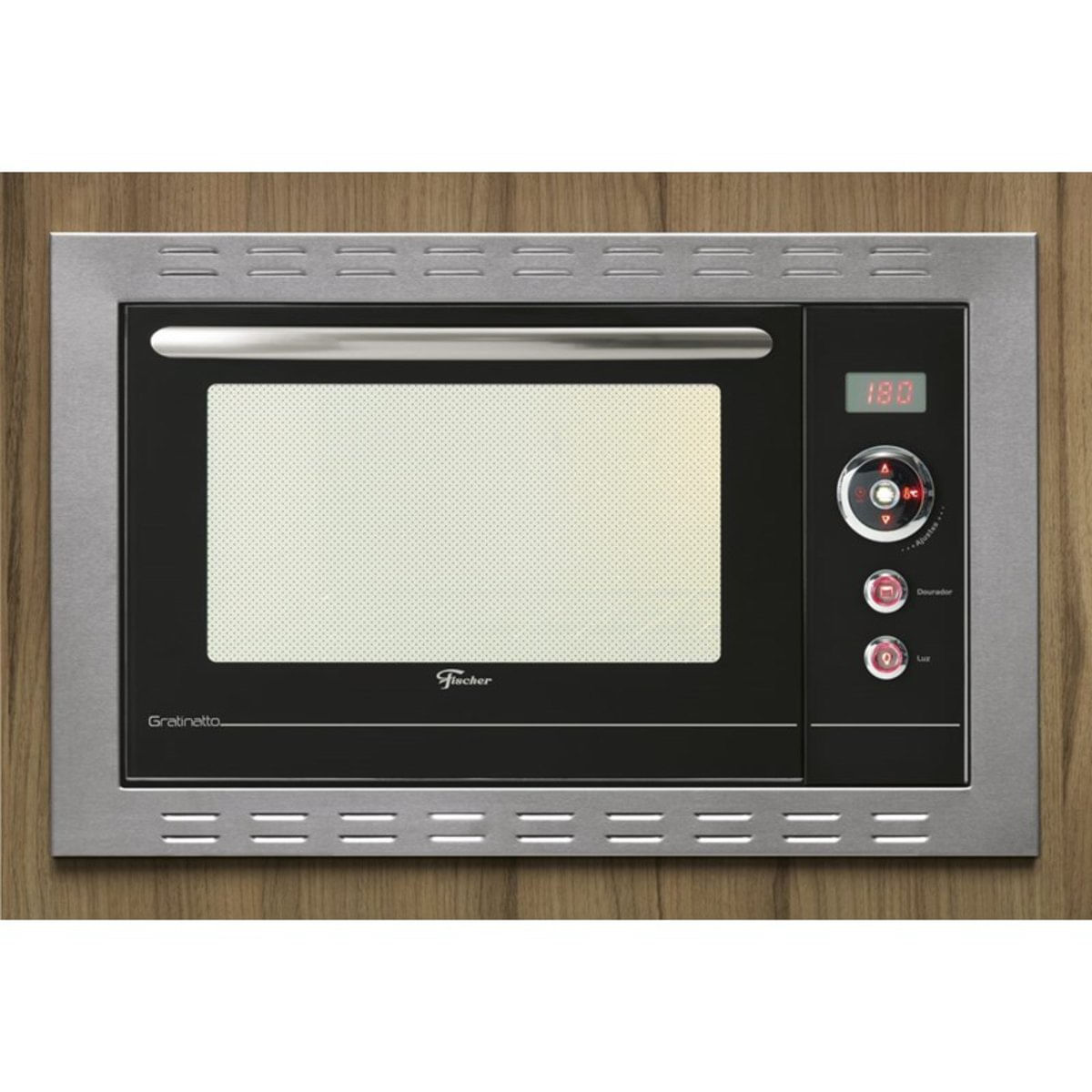 Forno Elétrico Fischer Gratinatto Embutir 44 Litros Frontal Inox 220V