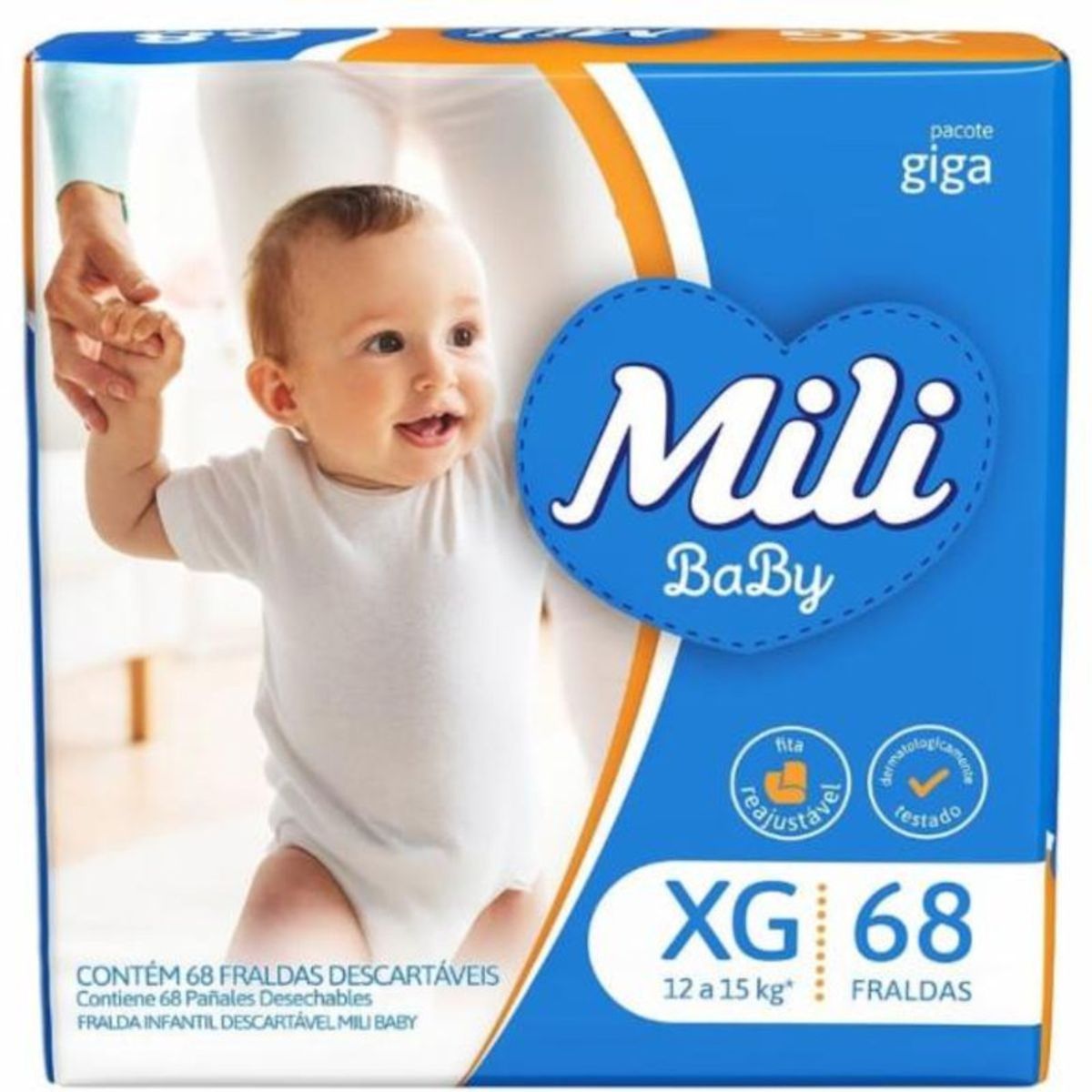 Fralda-Descartavel-Mili-Baby-Giga-XG-Pacote-com-68-Unidades-Principal