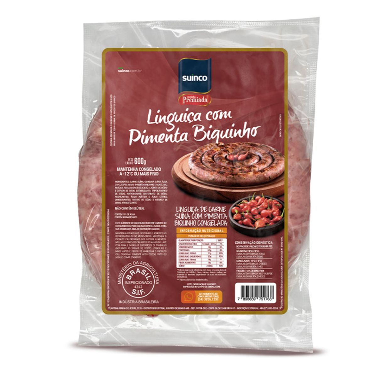 Linguica-Congelada-com-Pimenta-Biquinho-Pacote-600g-Principal