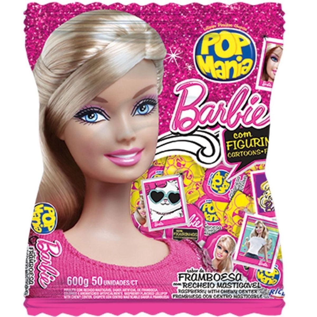 Pirulito-Pop-Mania-Barbie-Framboesa-com-50-Unidades-Pacote-600g-Principal