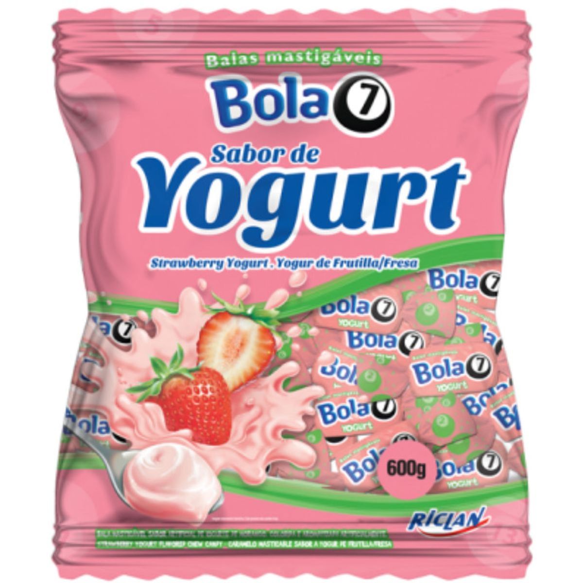 Bala-Mastigavel-Bola-7-Yogurt-de-Morango-Pacote-600g-Principal