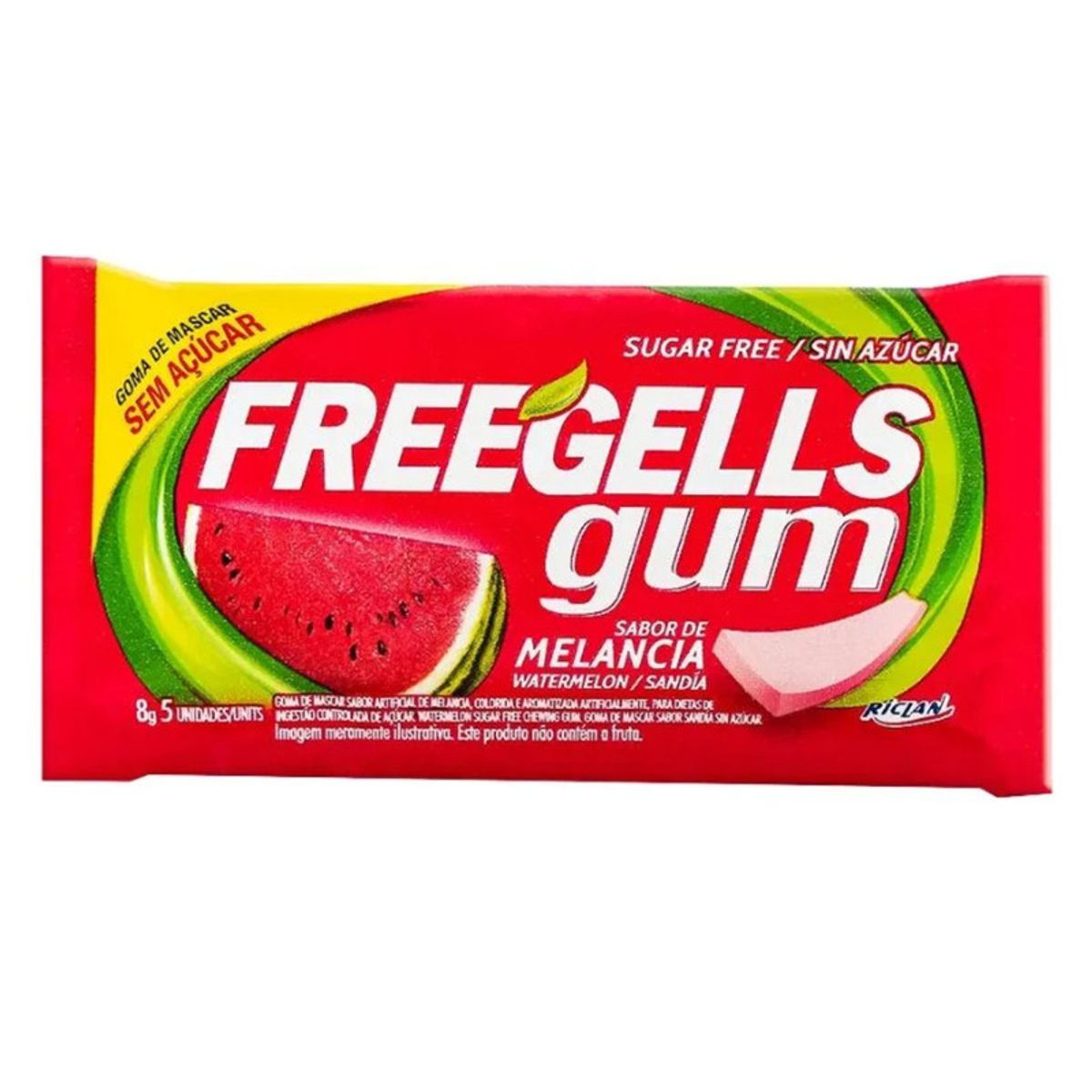 Chiclete-de-Melancia-Freegells-Gum-Pacote-8g-Principal