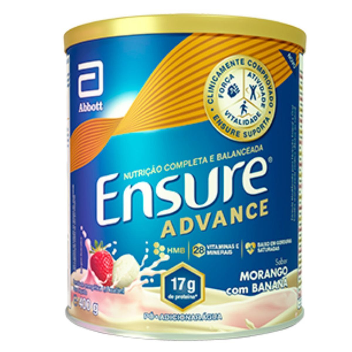 Suplemento-Nutricional-Ensure-Advance-Morango-com-Banana-Lata-400g-Principal