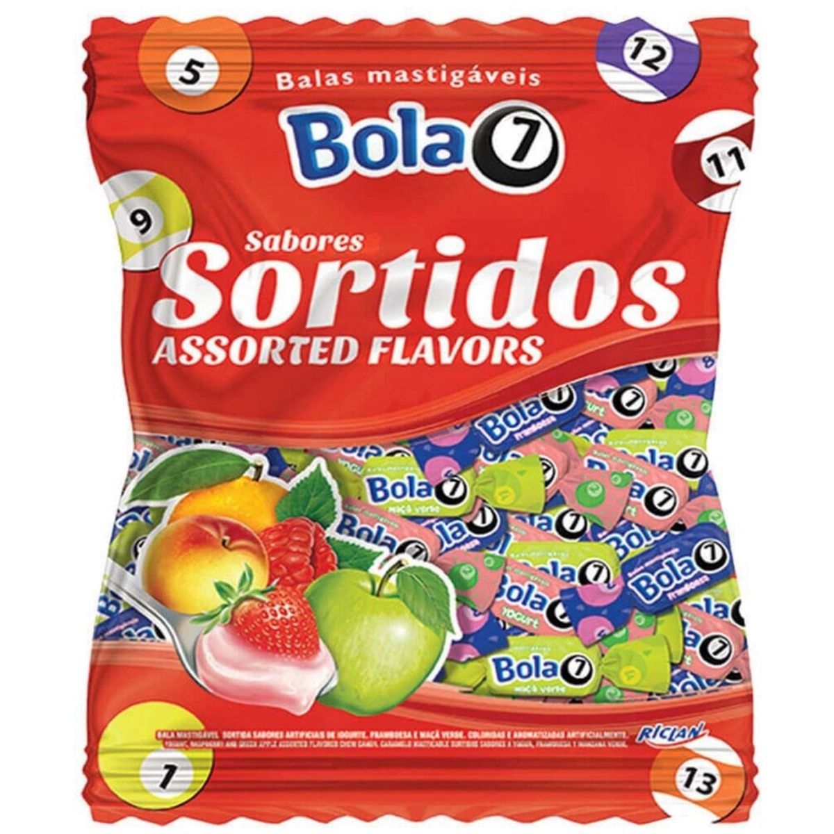 Balas-Mastigaveis-Sabores-Sortidos-Bola-7-Riclan-Pacote-600g.jpg-Principal