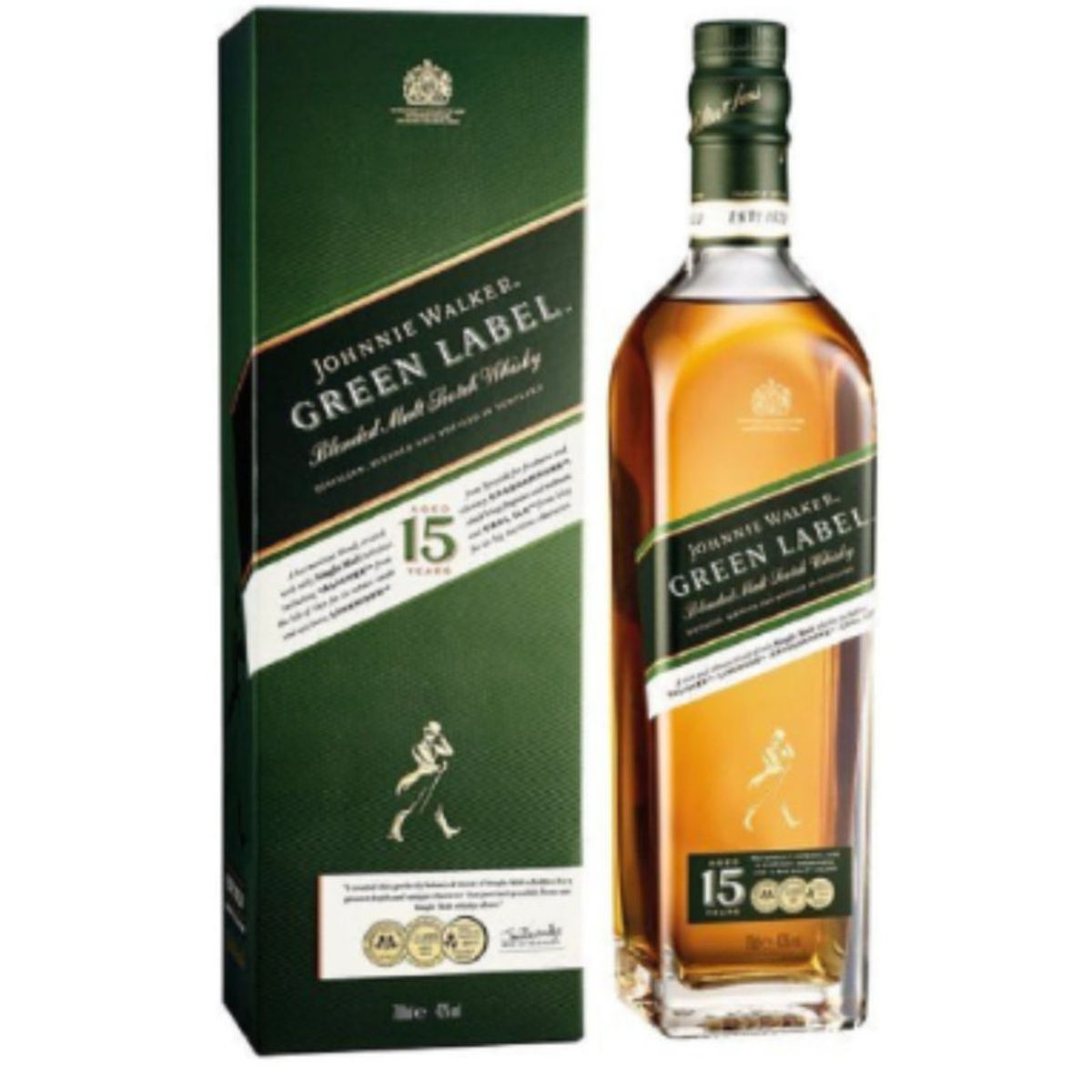 Bebida-Alcoolica-Whisky-Green-Label-Johnnie-Walker-750ml-Frente