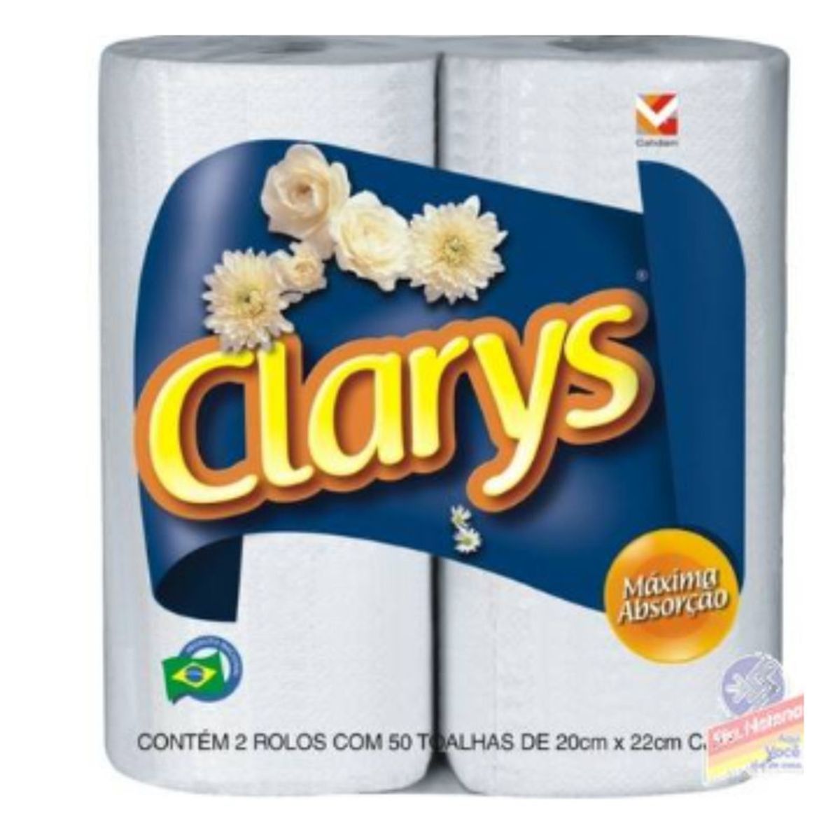 Papel-Toalha-2-Unidades-Com-100-Folhas-Clarys--Frente