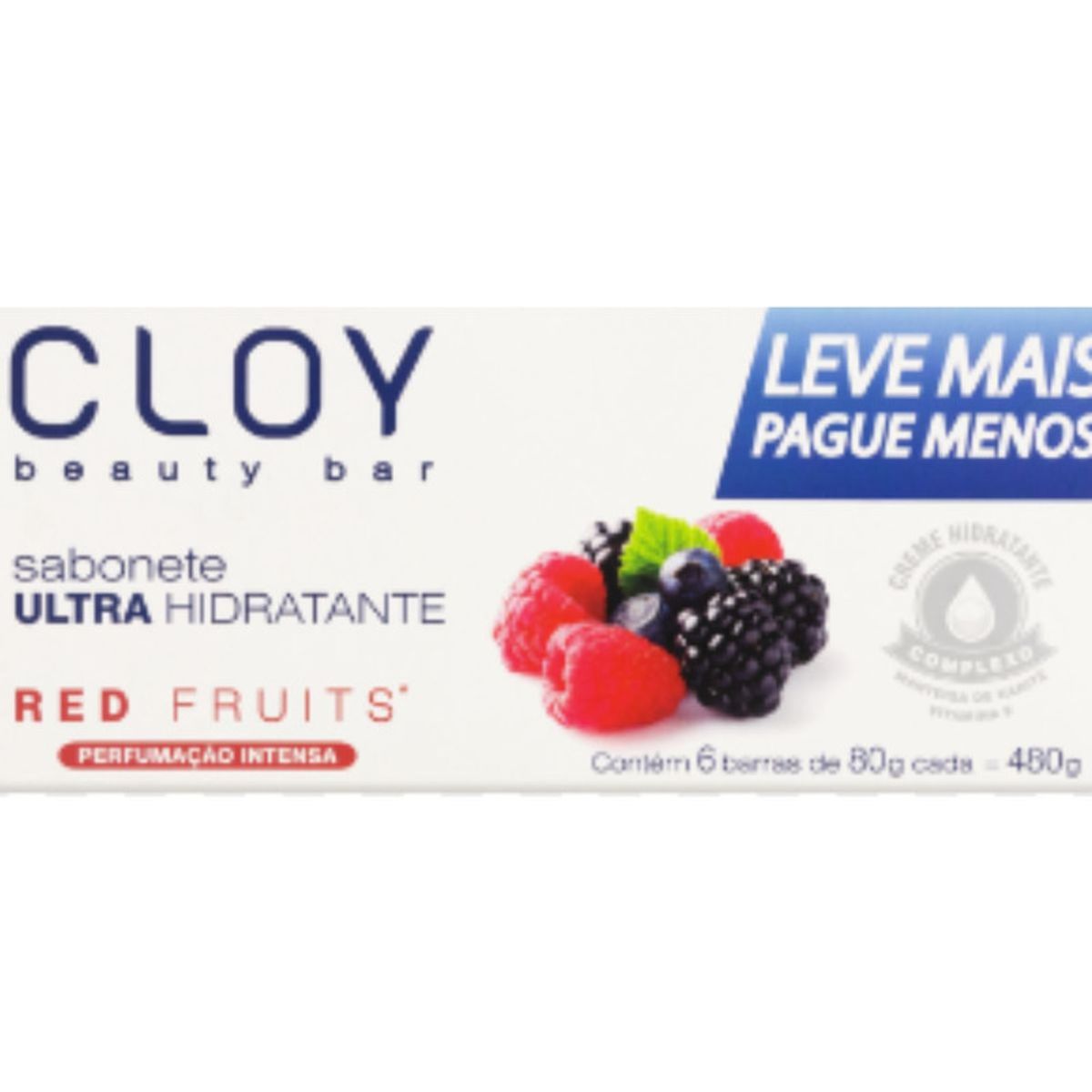 Sabonete-Em-Barra-Hidratante-Red-Fruits-Com-6-Unidades-Cloy-80g-Frente-