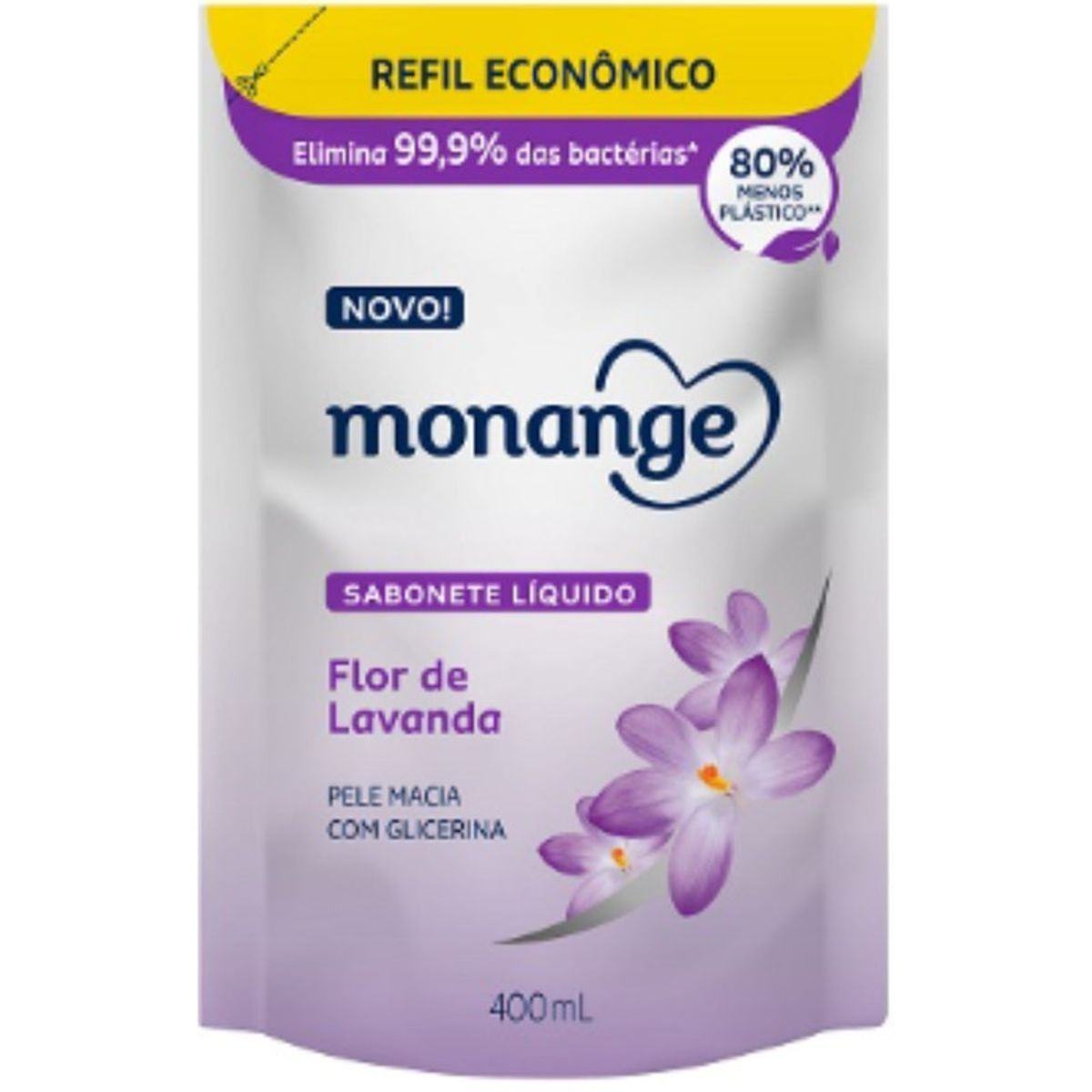 Sabonete-Liquido-Flor-De-Lavanda-Monange-400ml--Frente-