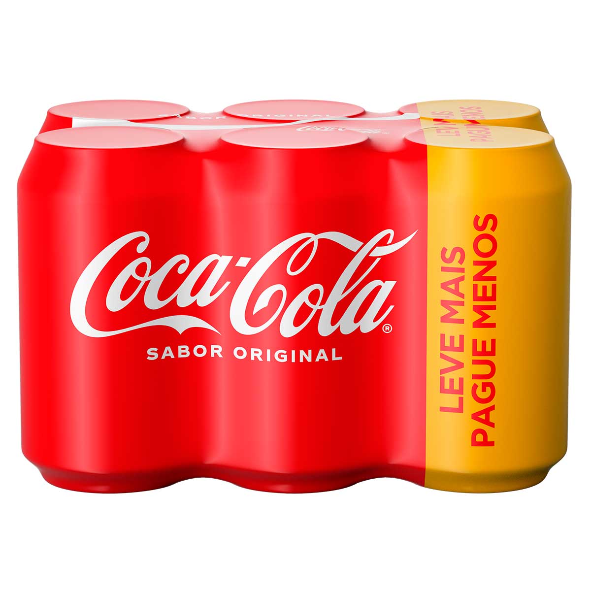 Refrigerante Coca-Cola Original 350 ml Pack com 6 Unidades ...