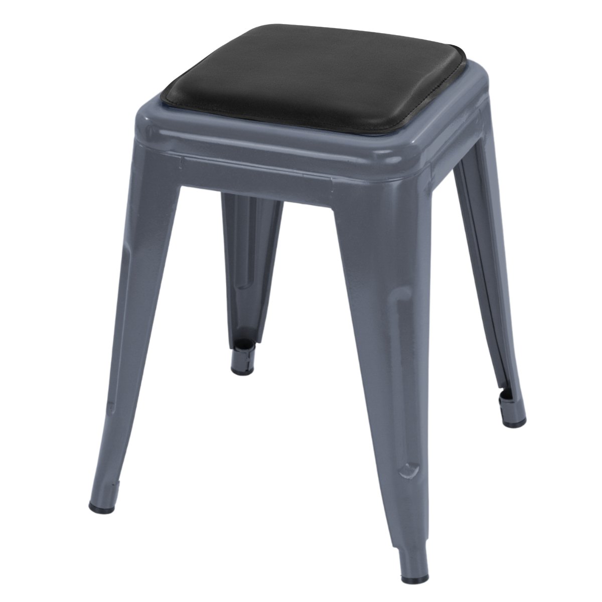 Cinza escuro com almofada preta