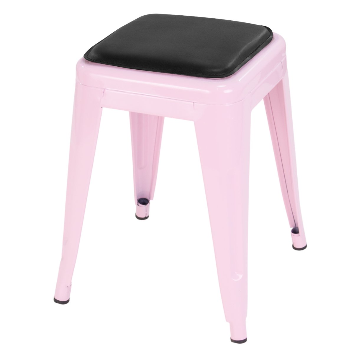 Rosa claro com almofada preta