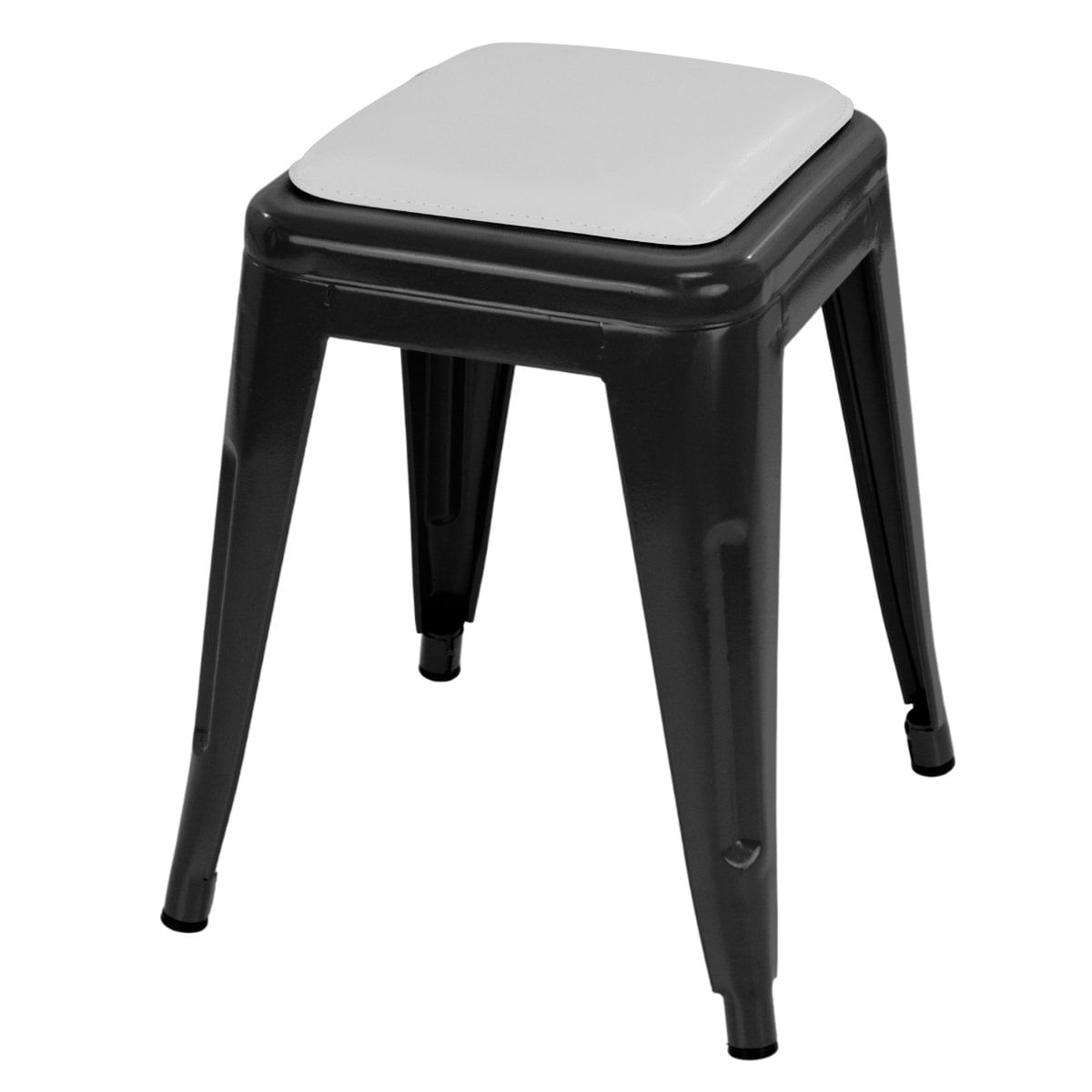 Preto com almofada branca