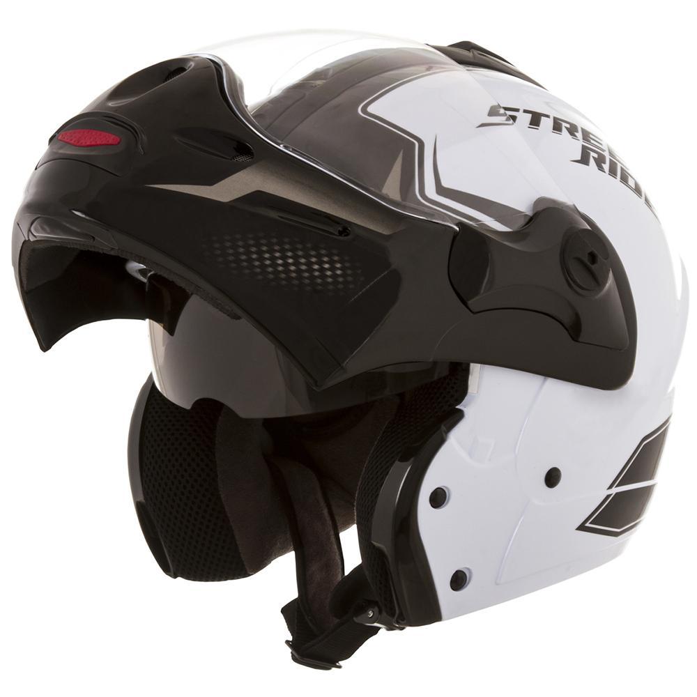 Capacete Robocop Mixs Street Rider Óculos Escamoteável Moto - Carrefour