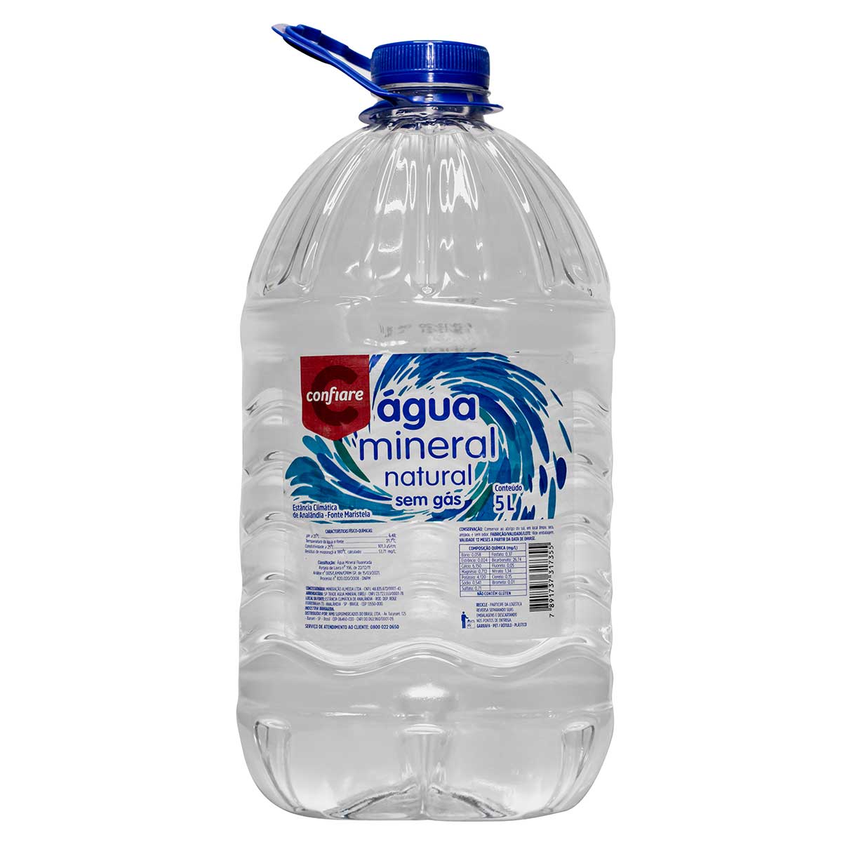 Água Mineral sem Gás Confiare 5L -Carrefour - carrefourbrfood