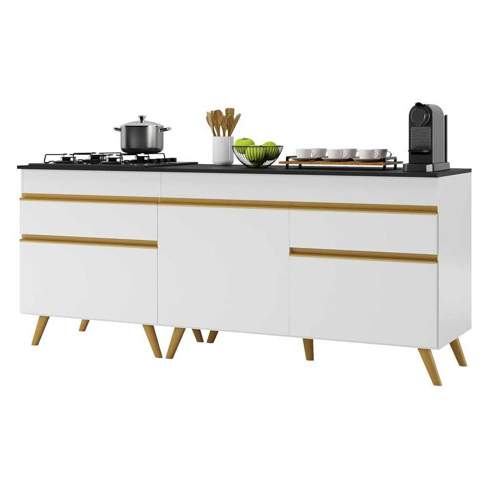 Branco/Dourado