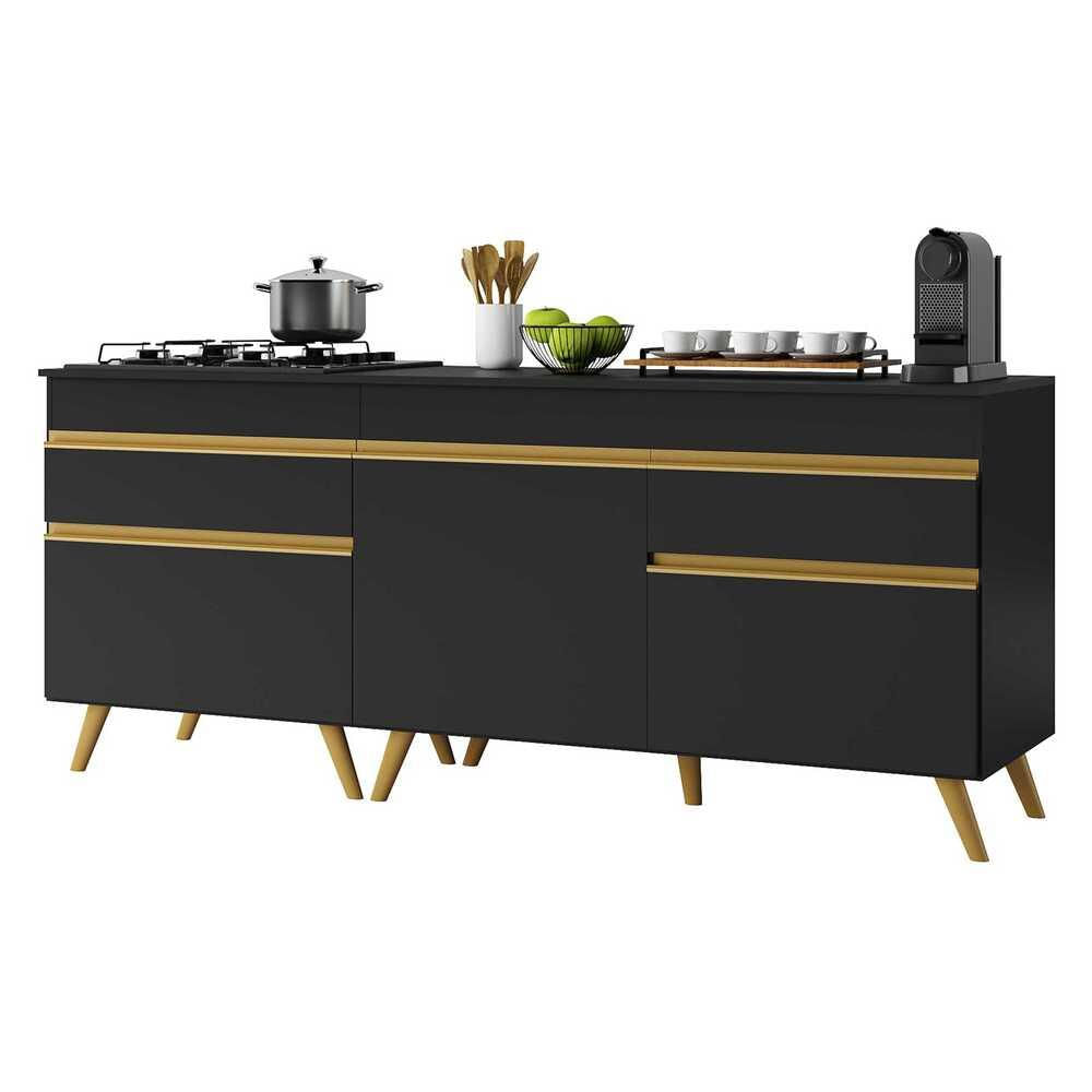 Preto/Dourado