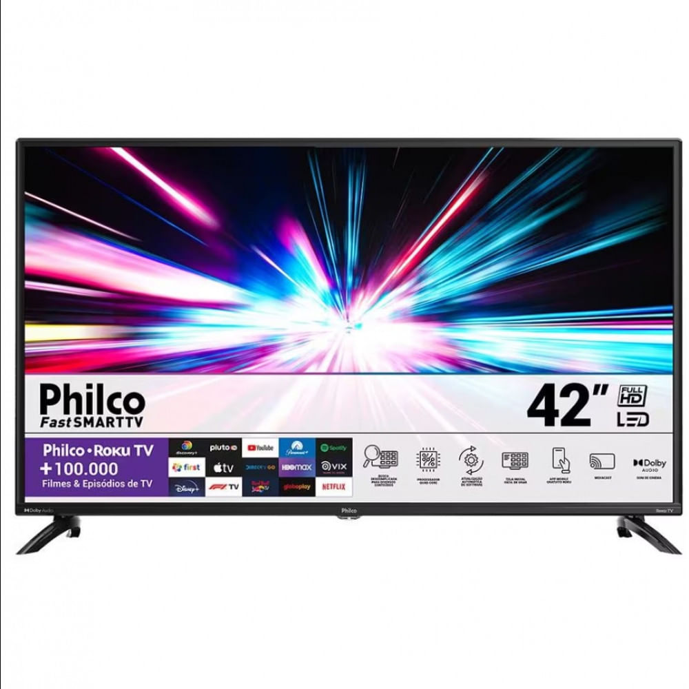 Imagem Smart Tv Led 42 Polegadas Full Hd Philco Ptv42g6fr2cpf