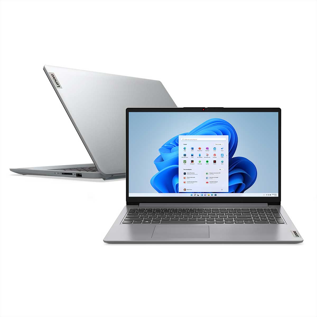 Imagem Notebook Lenovo Ideapad 1 15Iau7 82Vy000pbr Intel Core I7 12Gb 512 Gb Ssd Tela 15.6 Polegadas Windows 11 Prata