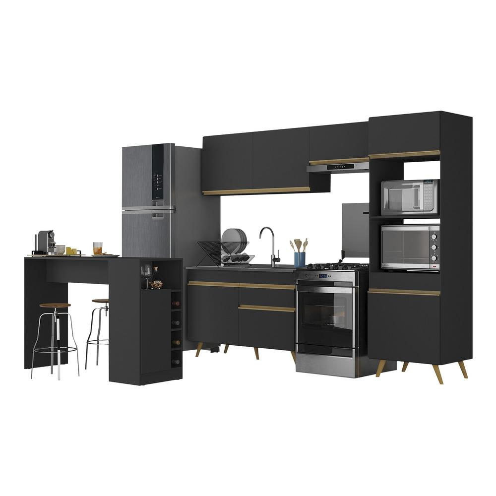 Preto/Dourado